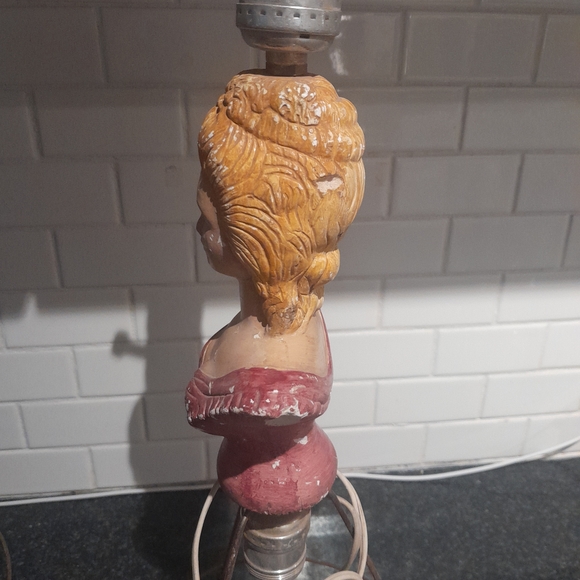 Antique Chalkware Lamps - Picture 10 of 16